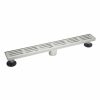 Bath & Kitchen Products B&K Linear Models | 24-In Brushed Nickel Balance Pattern Linear 2-In Shower Drain
