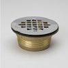 Bath & Kitchen Products B&K Drains & Strainers | Pvc 2-In Quick Caulking Shower Drain 4-1/2-In White Plastic Grid