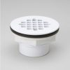 Bath & Kitchen Products B&K Drains & Strainers | Pvc 2-In Solvent Weld Shower Drain 4-1/2-In White Plastic Grid