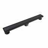 Bath & Kitchen Products B&K Linear Models | 36-In Matte Black Tile-In Linear 2-In Shower Drain