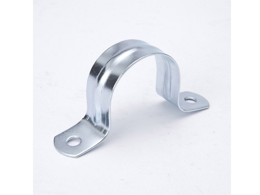 Valves, Fittings & Connectors ProLine Series Galvanized Steel | Galvanized Steel 1-1/2-In 2-Hole Strap (4-Bag)