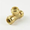 Valves, Fittings & Connectors ProLine Series Brass Push Fit | 3/4-In Pf Brass Push Fit Tee