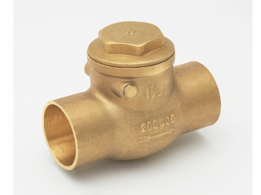 Valves, Fittings & Connectors ProLine Series Plumbing Valves | Brass 1-In Swt X 1-In Swt Swing Check Valve - Lead-Free