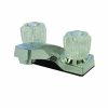 Bath & Kitchen Products B&K Lavatory | Two Acrylic Handle Less Pop-Up - Square Base - Chrome