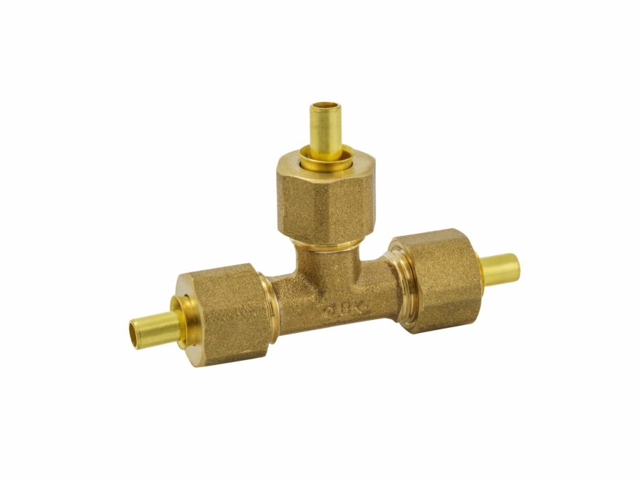 Valves, Fittings & Connectors ProLine Series Compression Fittings | Brass 1/4-In Comp X 1/4-In Comp X 1/4-In Comp Tee